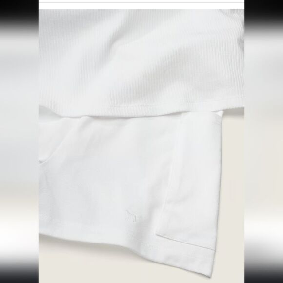 PINK VICTORIA'S SECRET RIB SQUARE NECK ACTIVE DRESS W POCKETS WHITE SIZE XXL - Picture 5 of 12